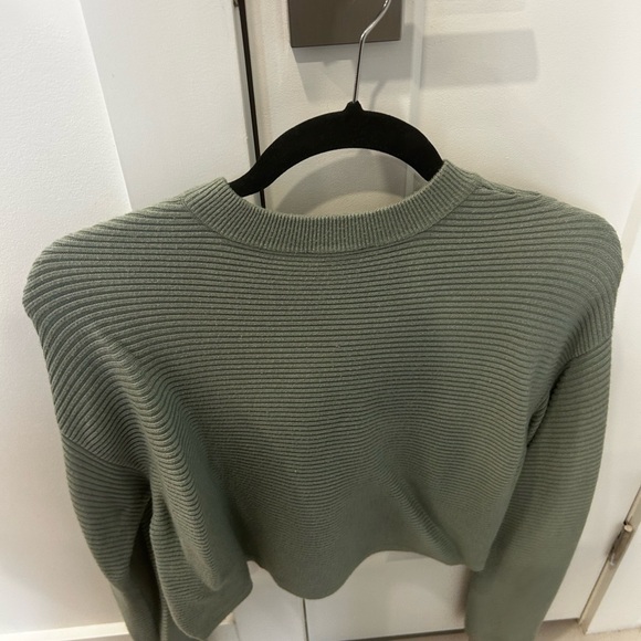 Dynamite Sage Ribbed Crew Sweater - Picture 2 of 2